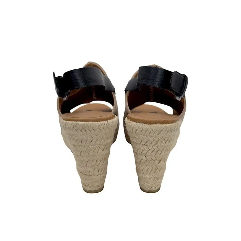 Dolcetta Selma Platform Espadrille Slingback Open-Toe Sandals | Beige 6